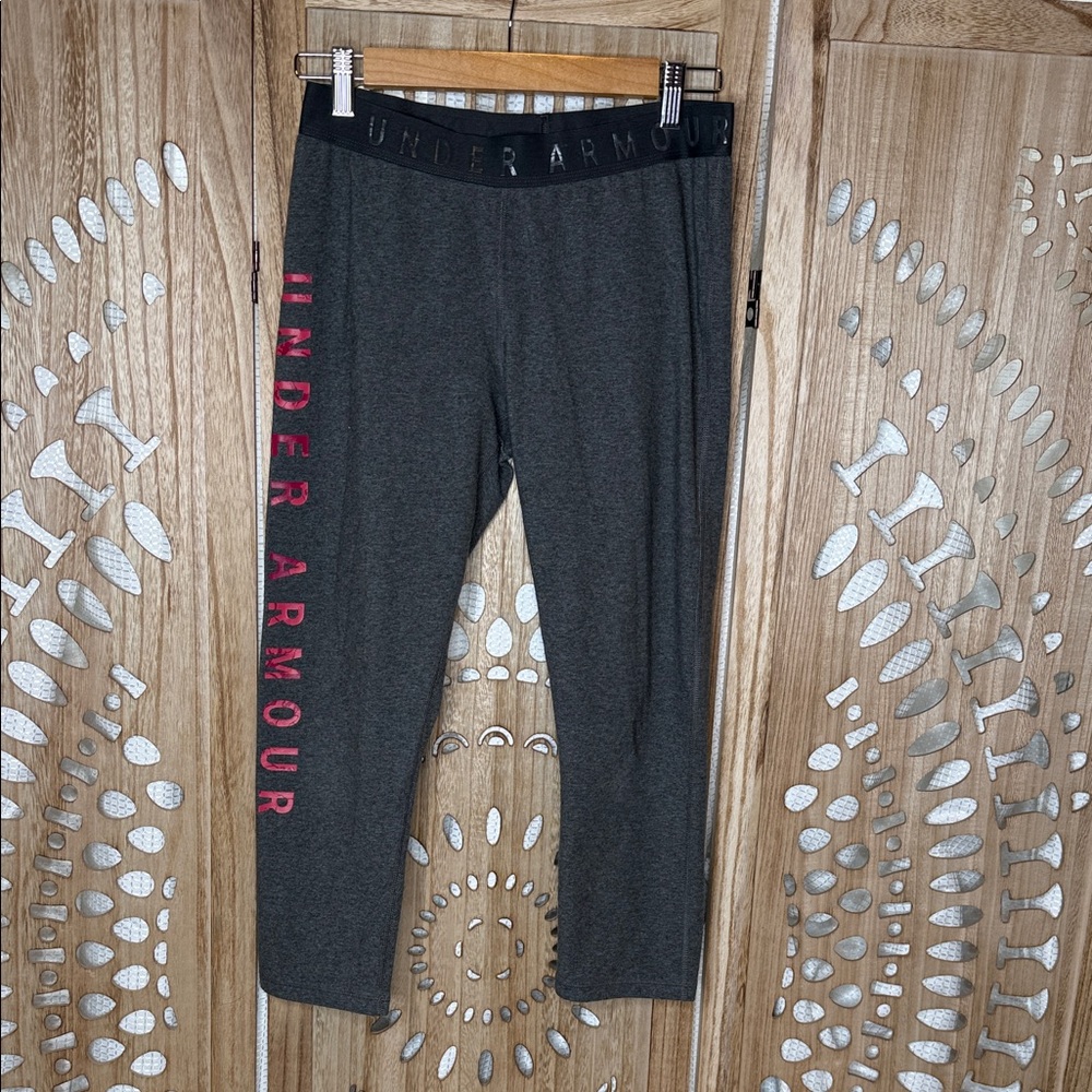Under Armour Charcoal and Pink Leggings